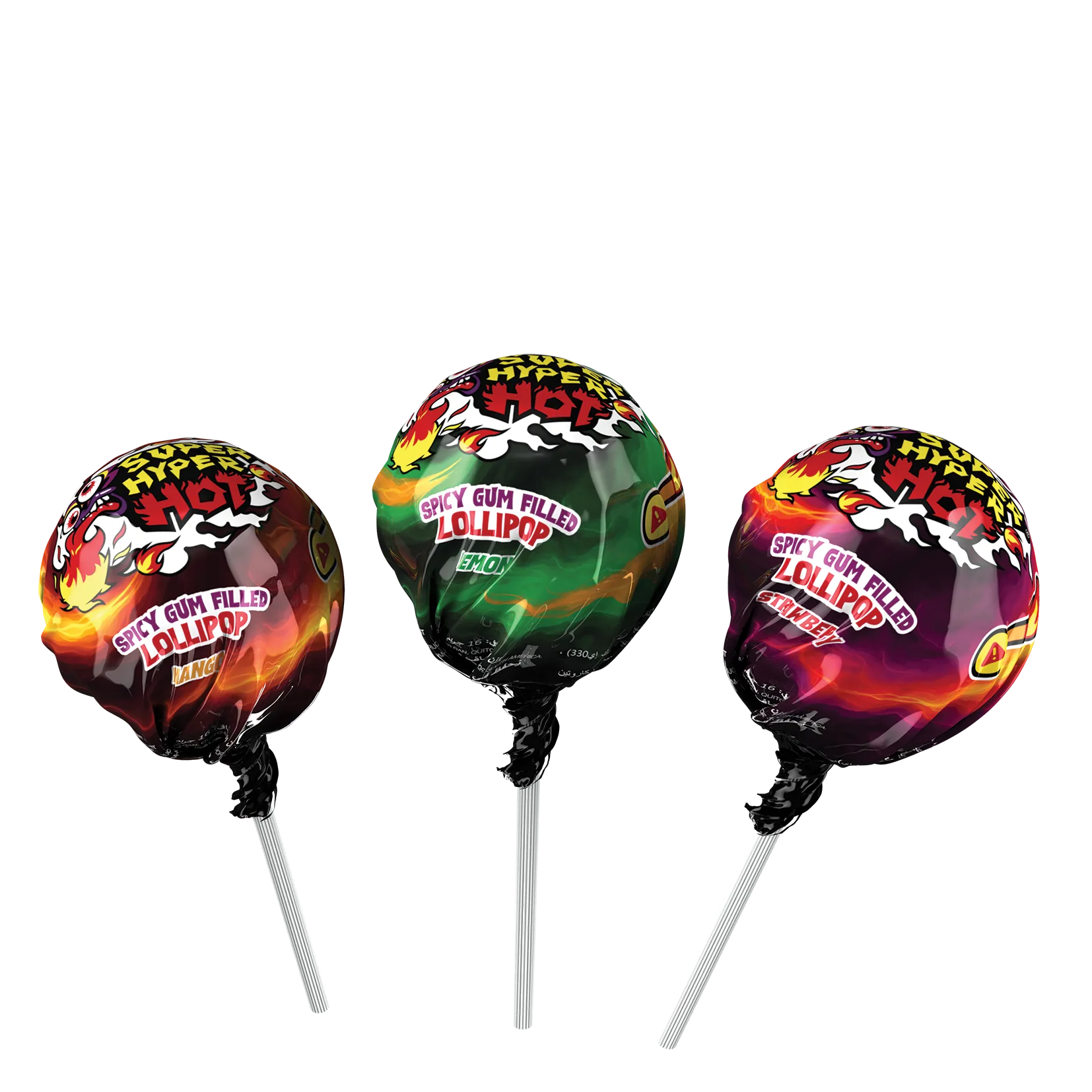 Chupetes picantes Super Hyper Hot